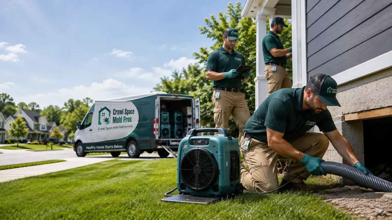 Crawl Space Mold Removal in Minden, IA